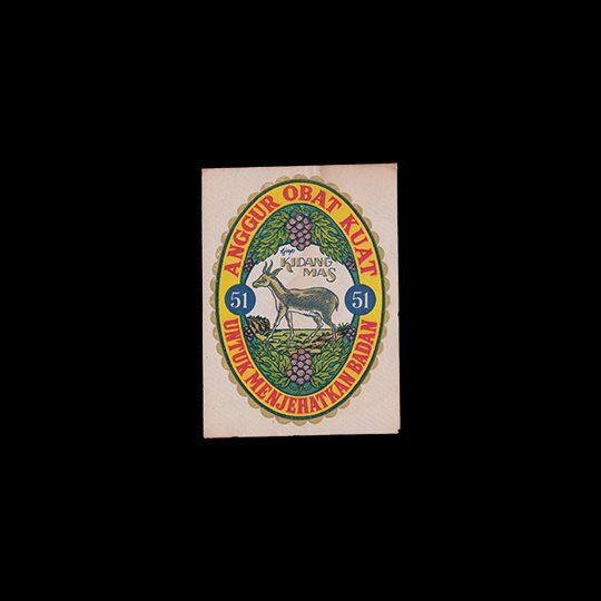Anggur Obat Kuat—Tjap Kidang Mas 51