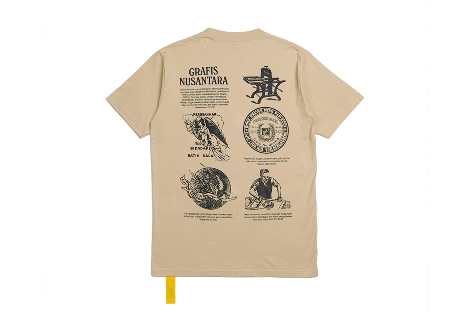 GRAFIS NUSANTARA BEIGE SHORT TEE