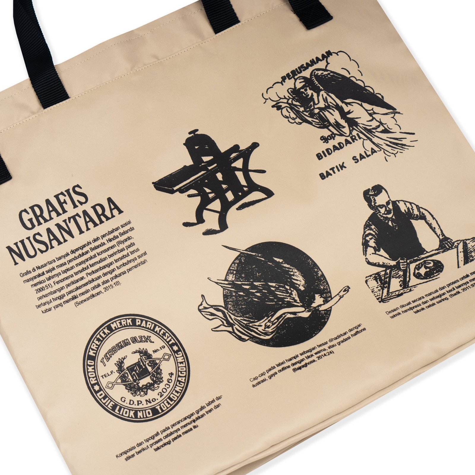 GRAFIS NUSANTARA TOTEBAG BEIGE