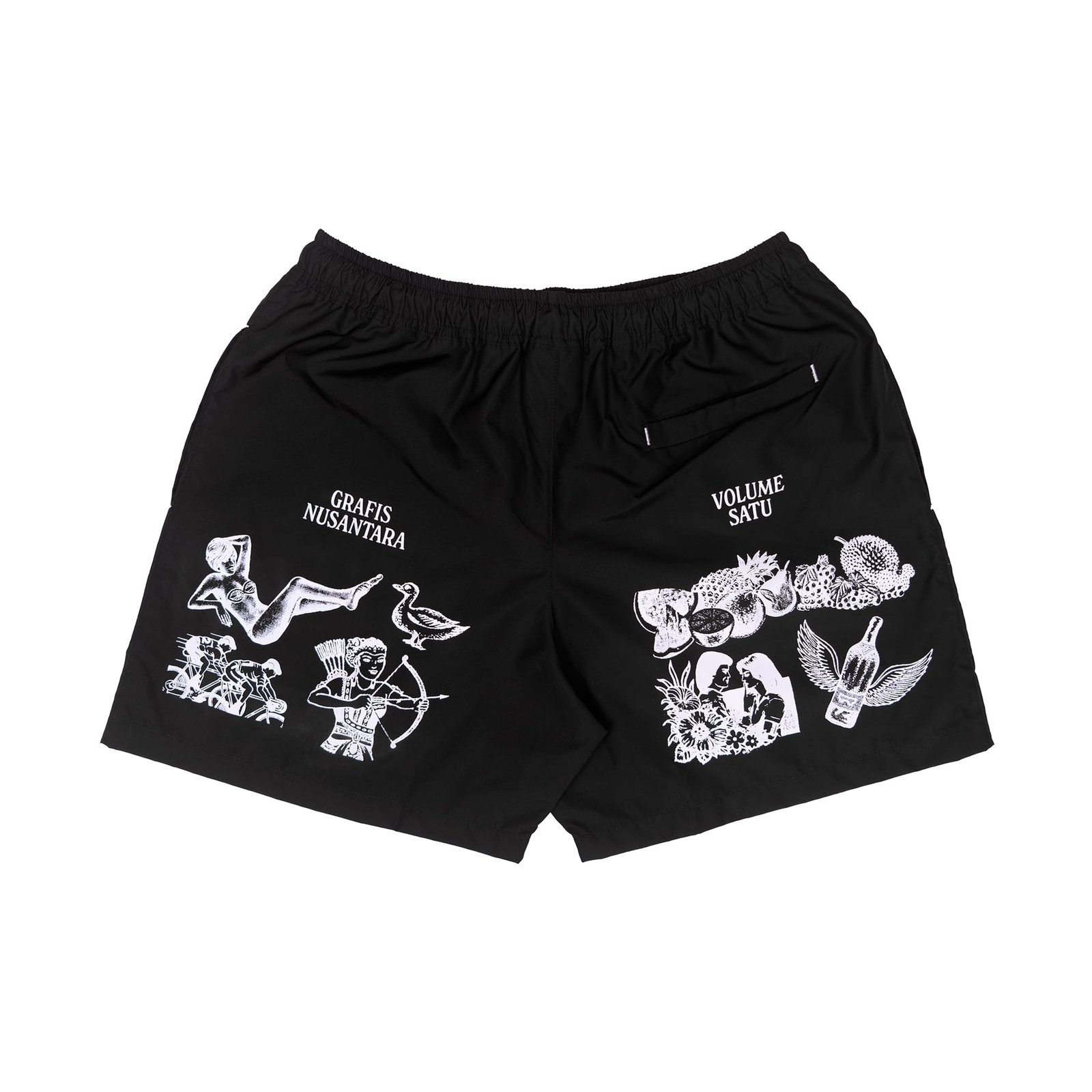 GRAFIS NUSANTARA BLACK SHORT PANTS