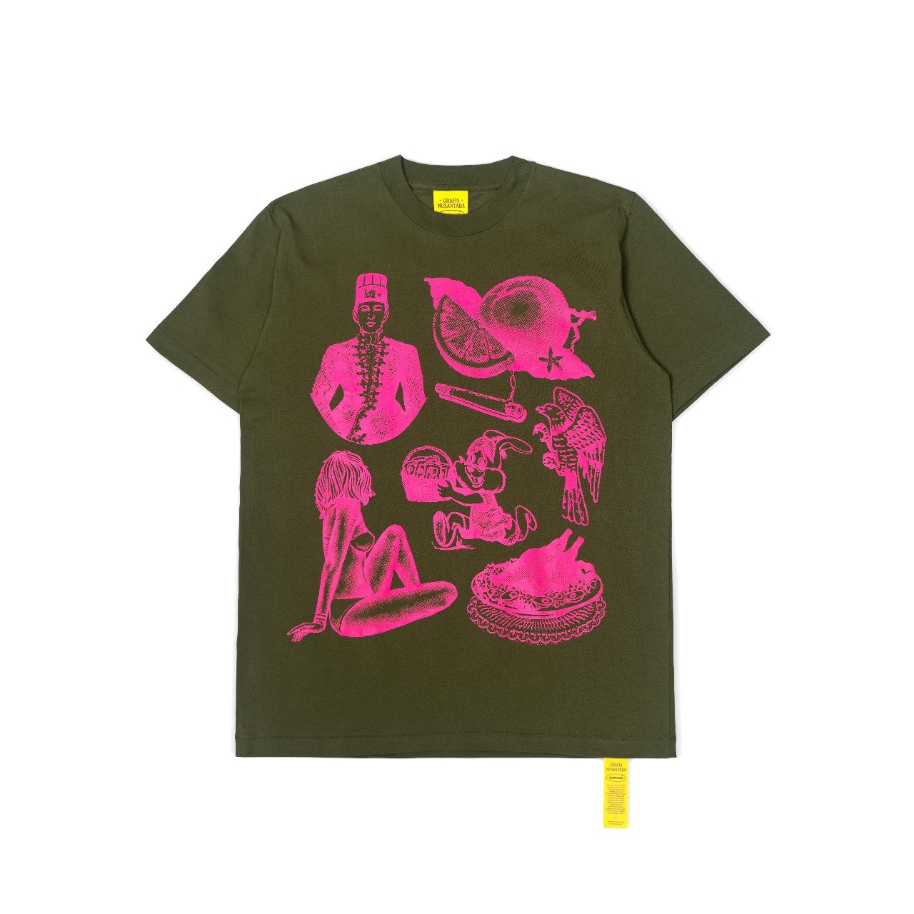 GRAFIS NUSANTARA ARMY/BLACK SHORT TEE