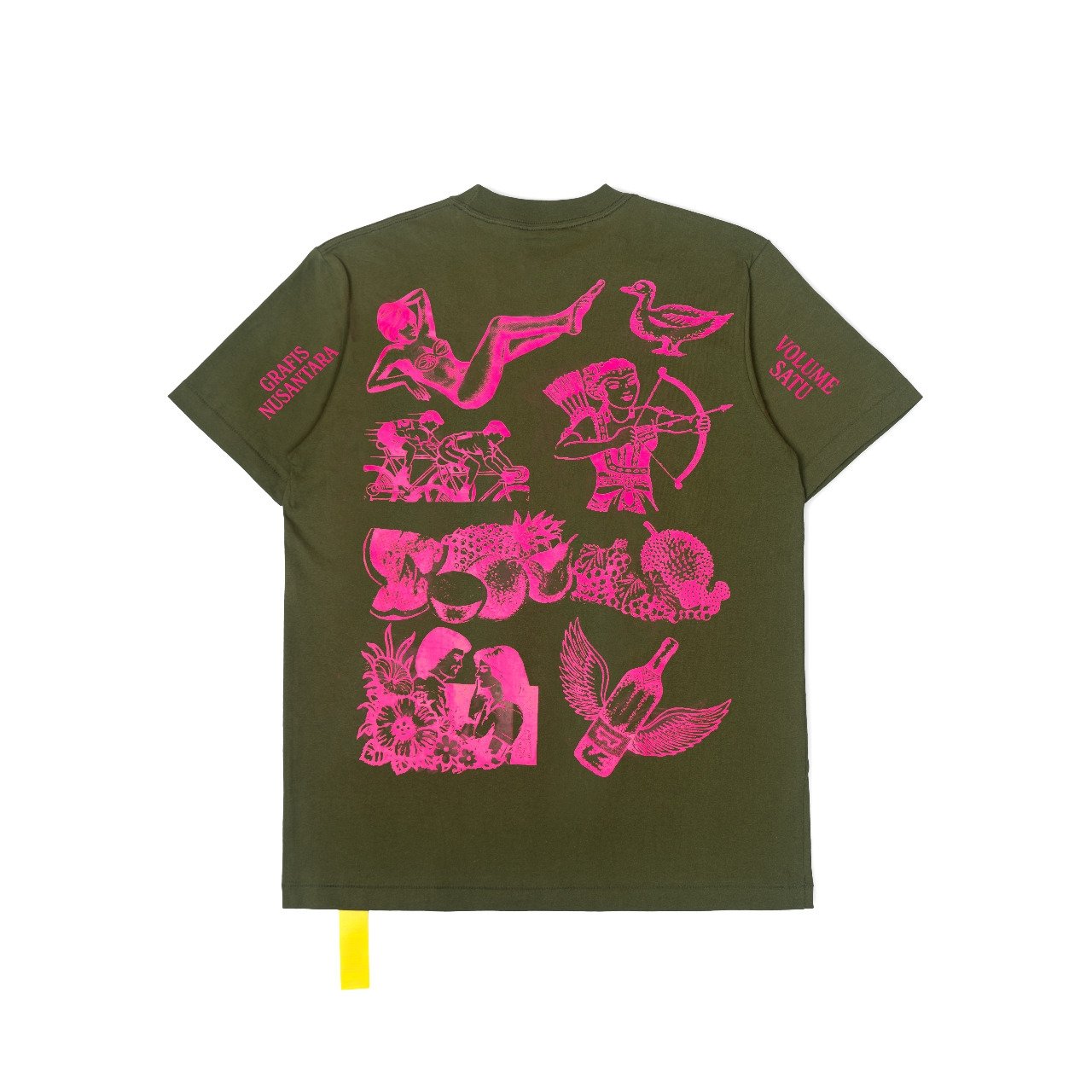 GRAFIS NUSANTARA ARMY/BLACK SHORT TEE