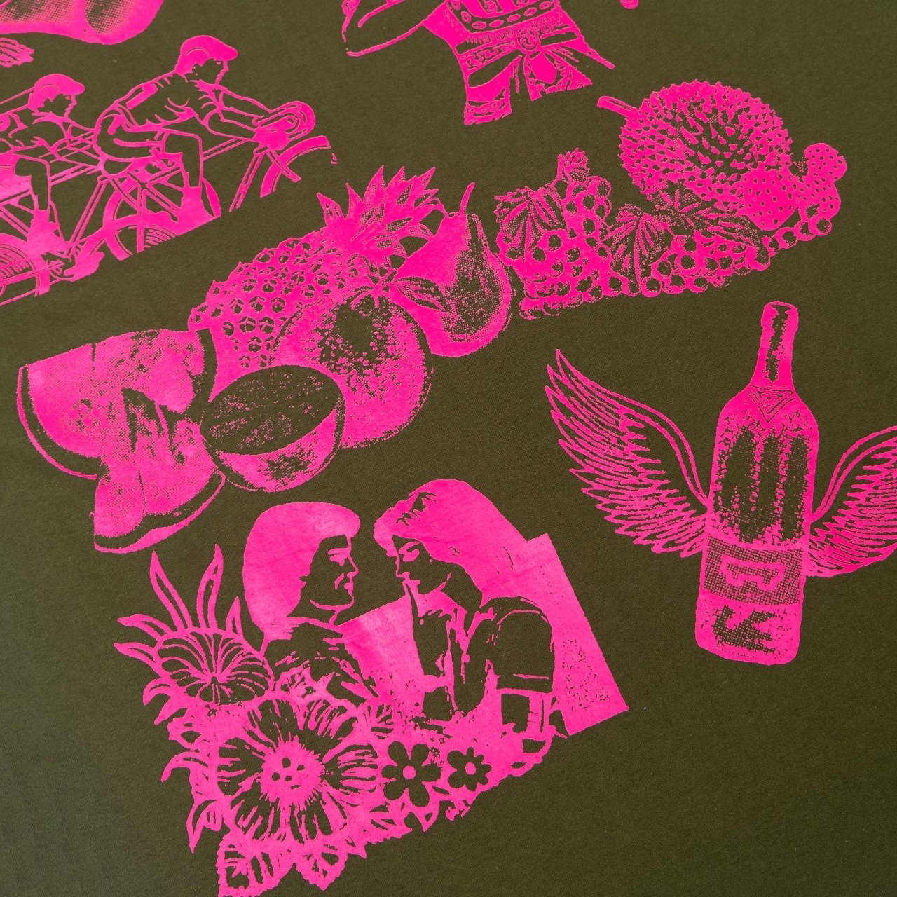 GRAFIS NUSANTARA ARMY/BLACK SHORT TEE