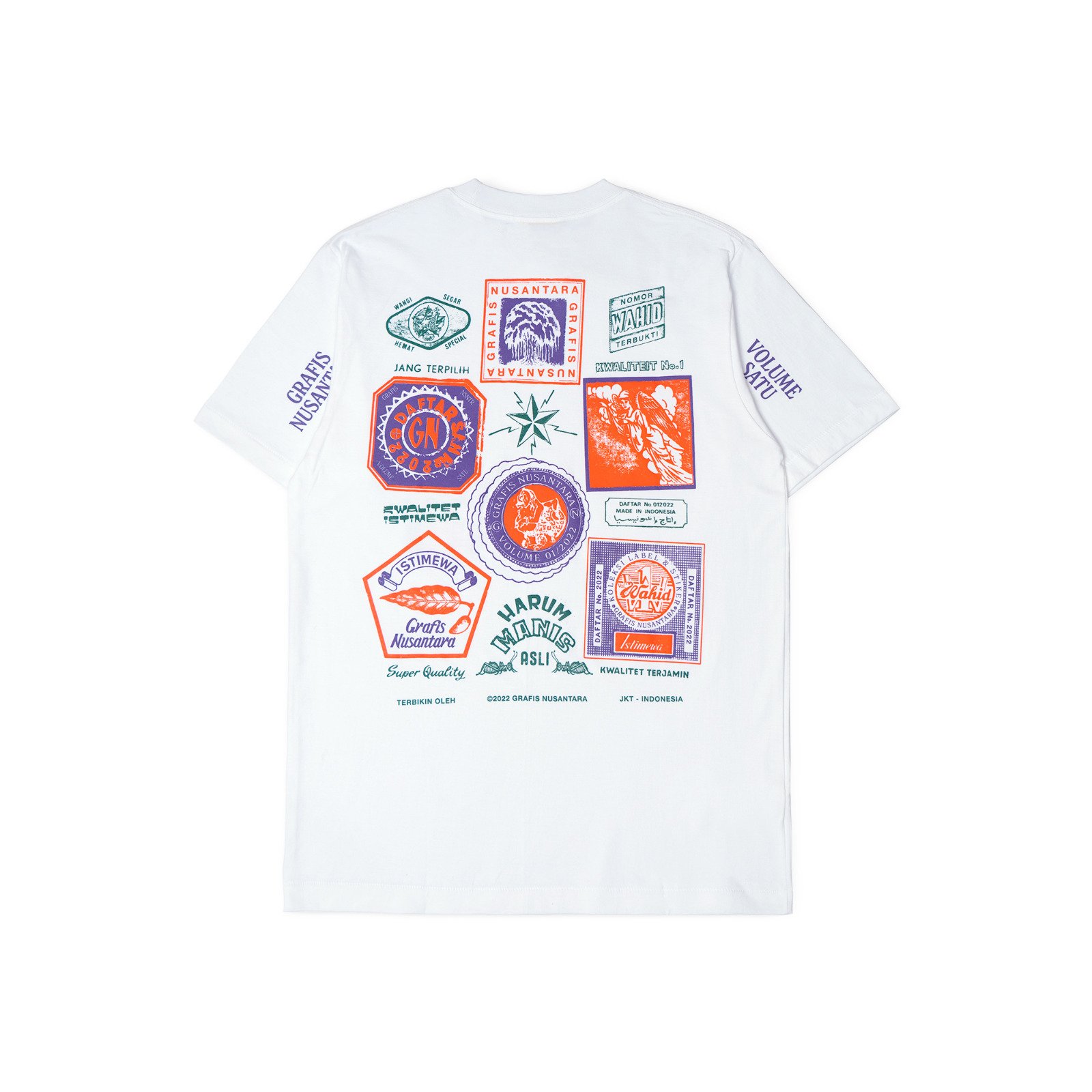 GRAFIS NUSANTARA LABEL KWALITEIT WHITE SHORT TEE