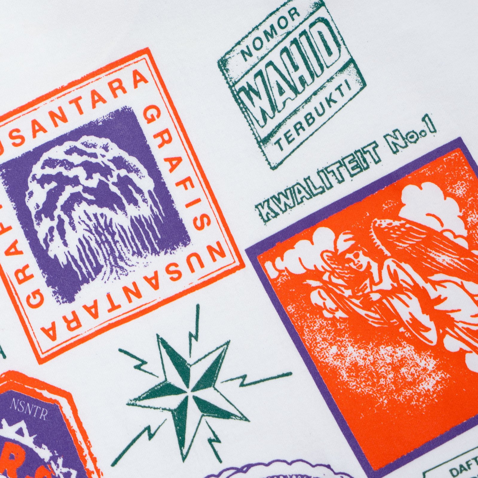 GRAFIS NUSANTARA LABEL KWALITEIT WHITE SHORT TEE