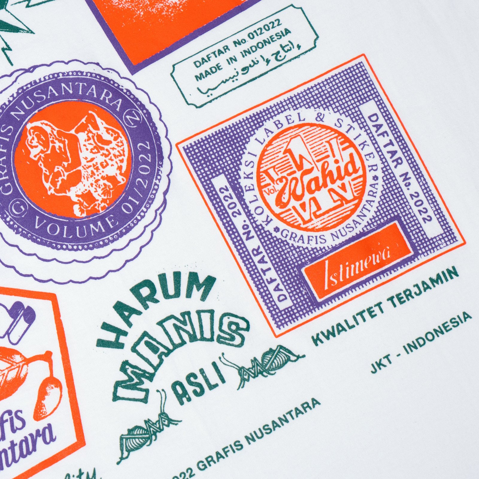 GRAFIS NUSANTARA LABEL KWALITEIT WHITE SHORT TEE