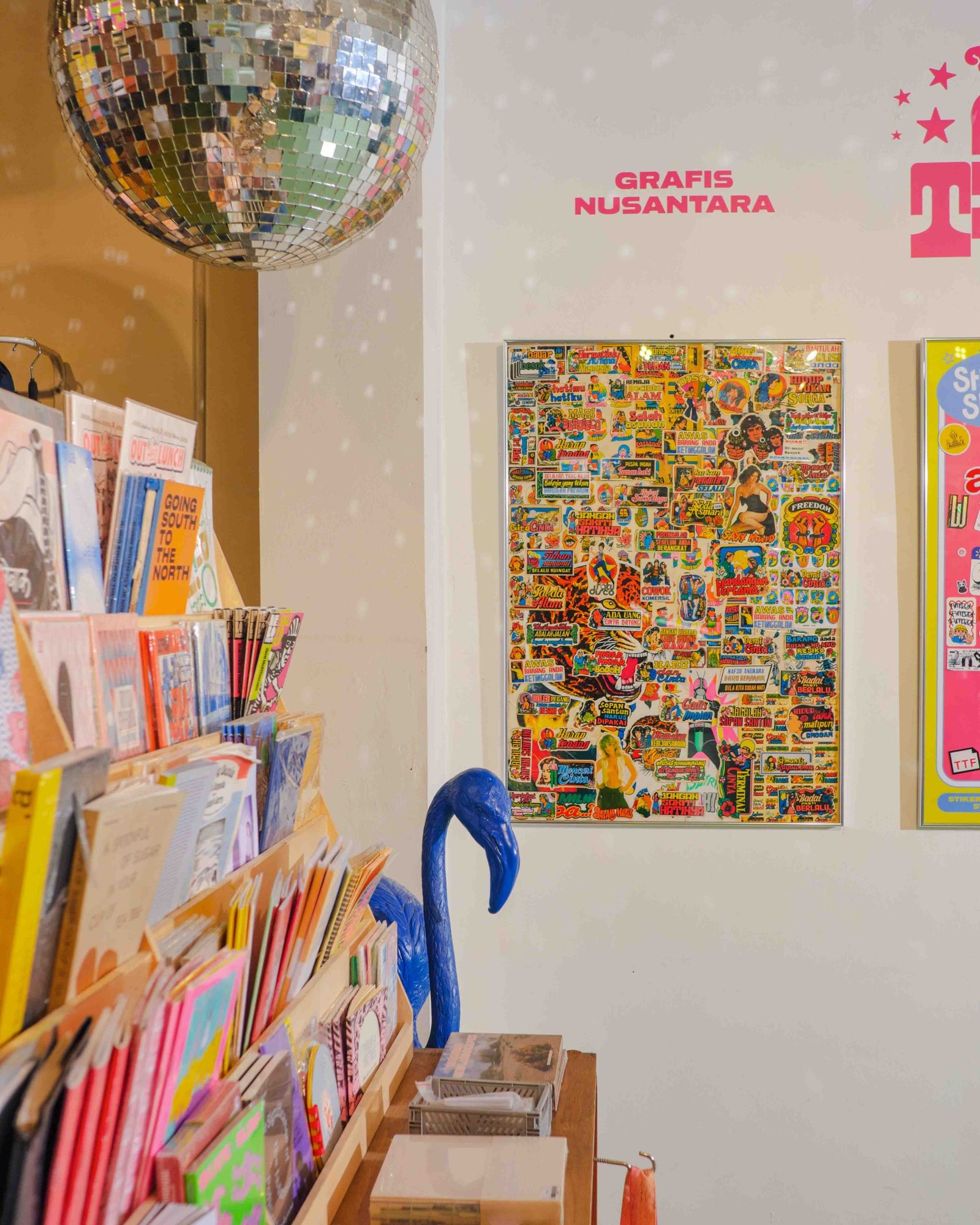 Grafis Nusantara archive showcase at Grammars (Aan, Grammars, 2025)