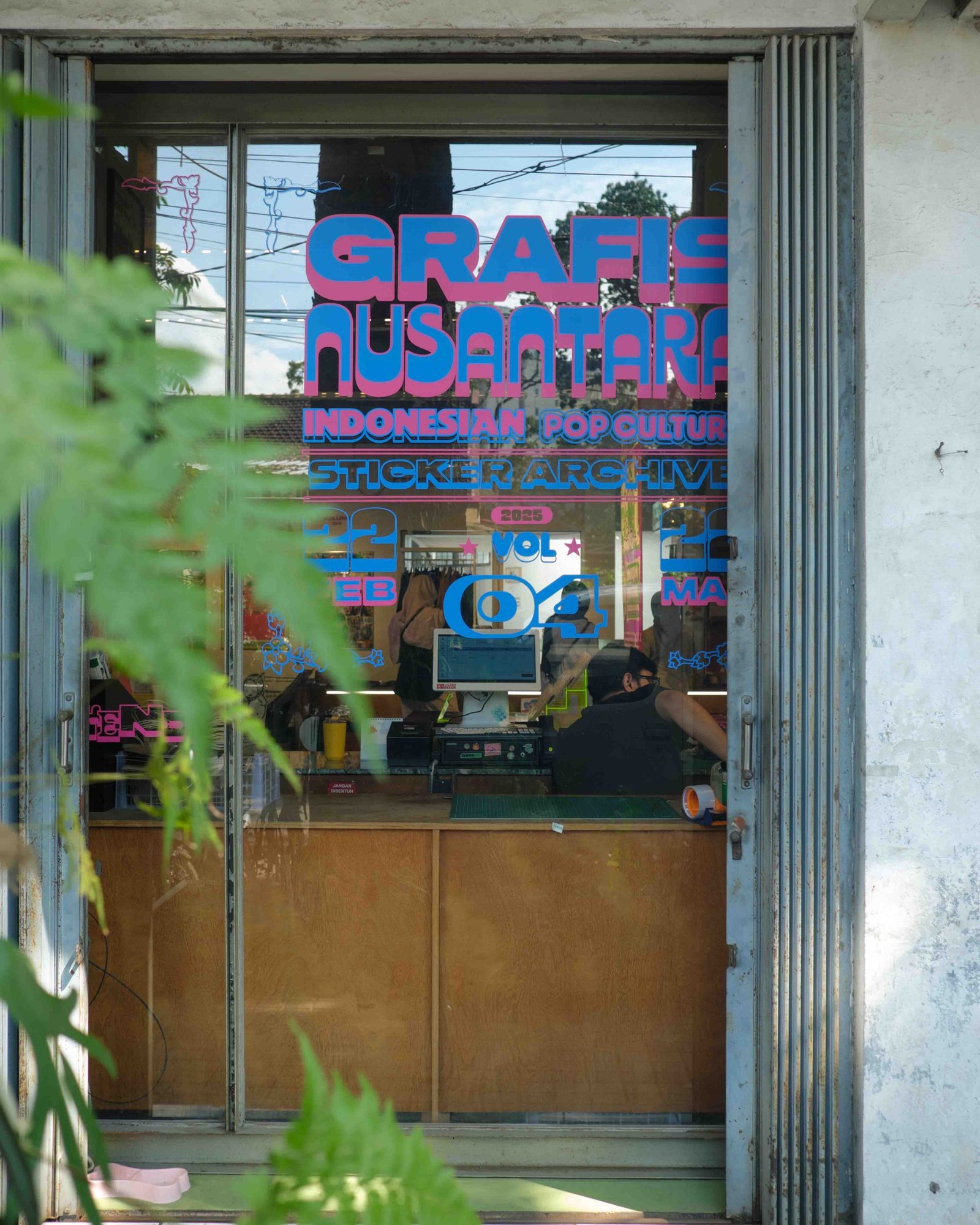Exterior view of Grammars' venue during the Grafis Nusantara book launch and showcase (Aan, Grammars, 2025)