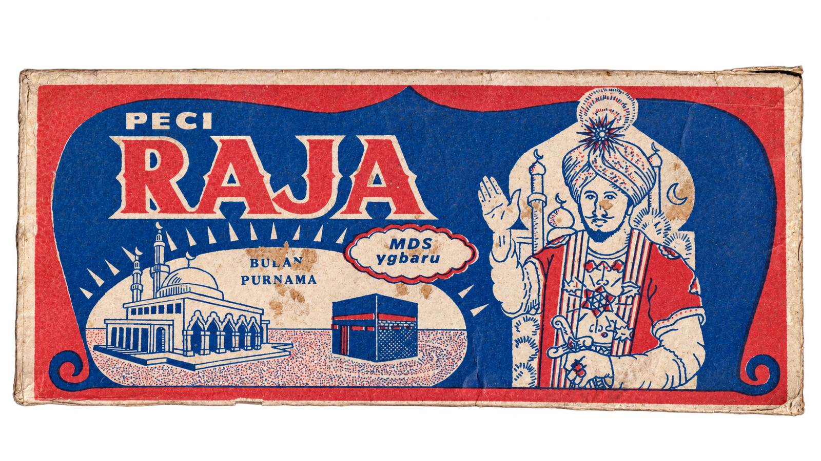 [Fig. 5] This printed paper label from the Grafis Nusantara Collection features the Peci Raja Bulan Purnama, created by MDS yg baru.